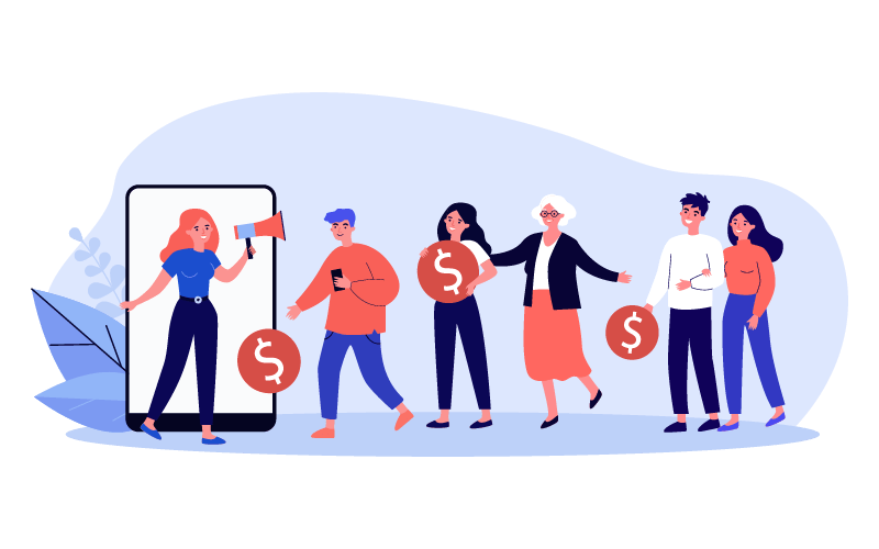 woman_with_megaphone_inviting_friends_to_referral_program